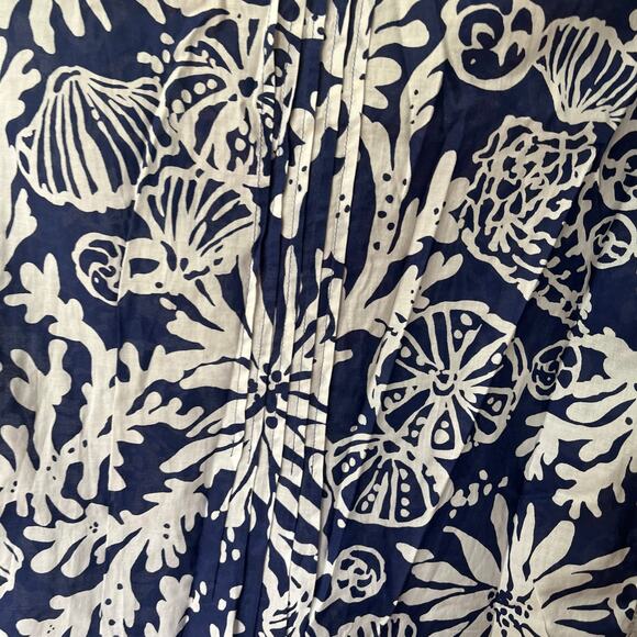 Lilly Pulitzer Blue And White‎ Sarasota Beaded Tunic Size XS - Picture 6 of 11